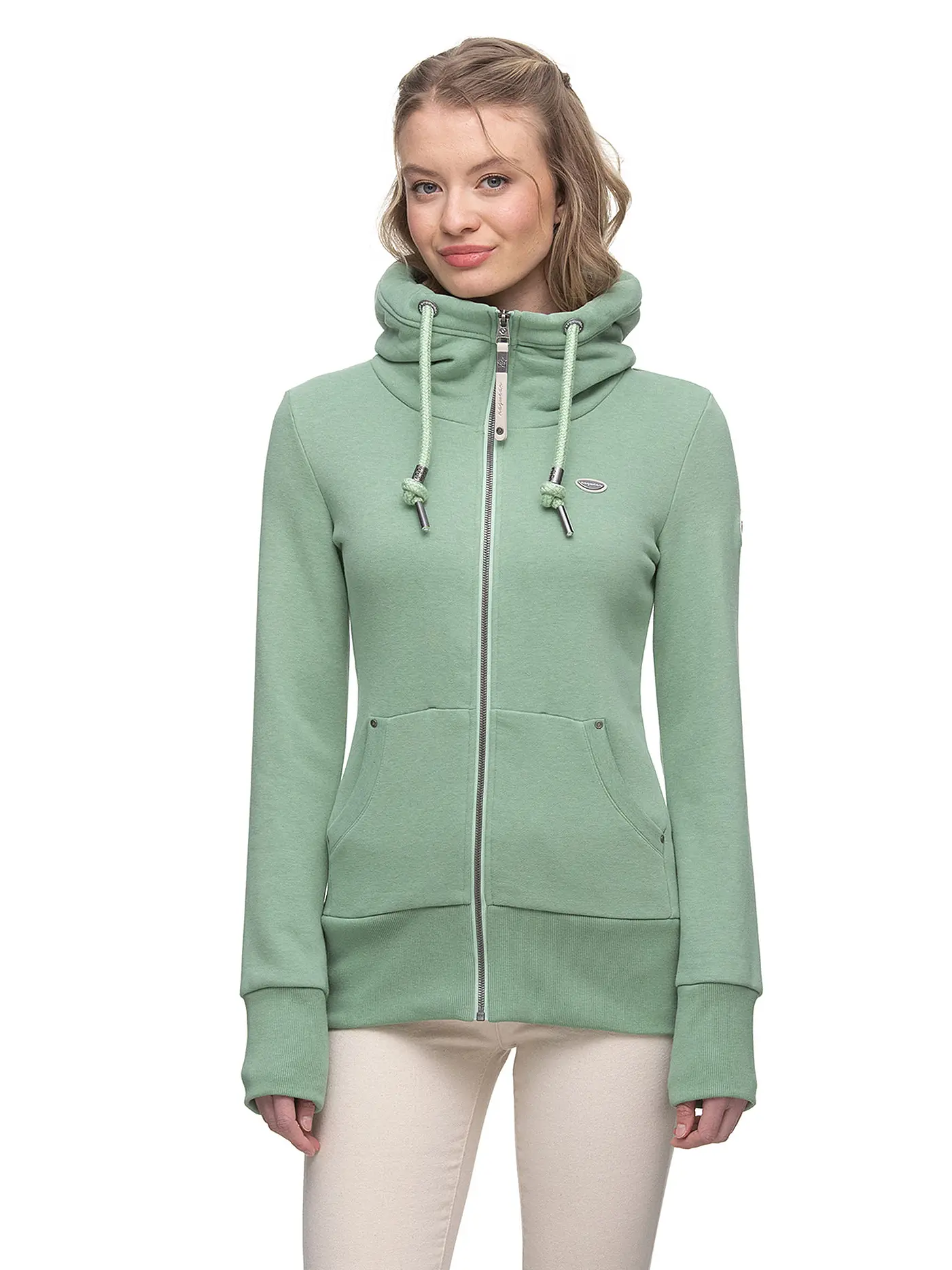 RAGWEAR | Sweatjacke NESKA | hellgrün